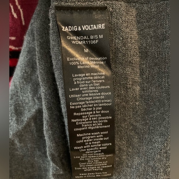 ZADIG & VOLTAIRE Gwendal Sweater Merino Wool - Picture 4 of 8